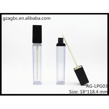 Hot sale&Empty Plastic Quadrate Lip Gloss Tube AG-LPG03, AGPM Cosmetic Packaging , Custom Colors/Logo